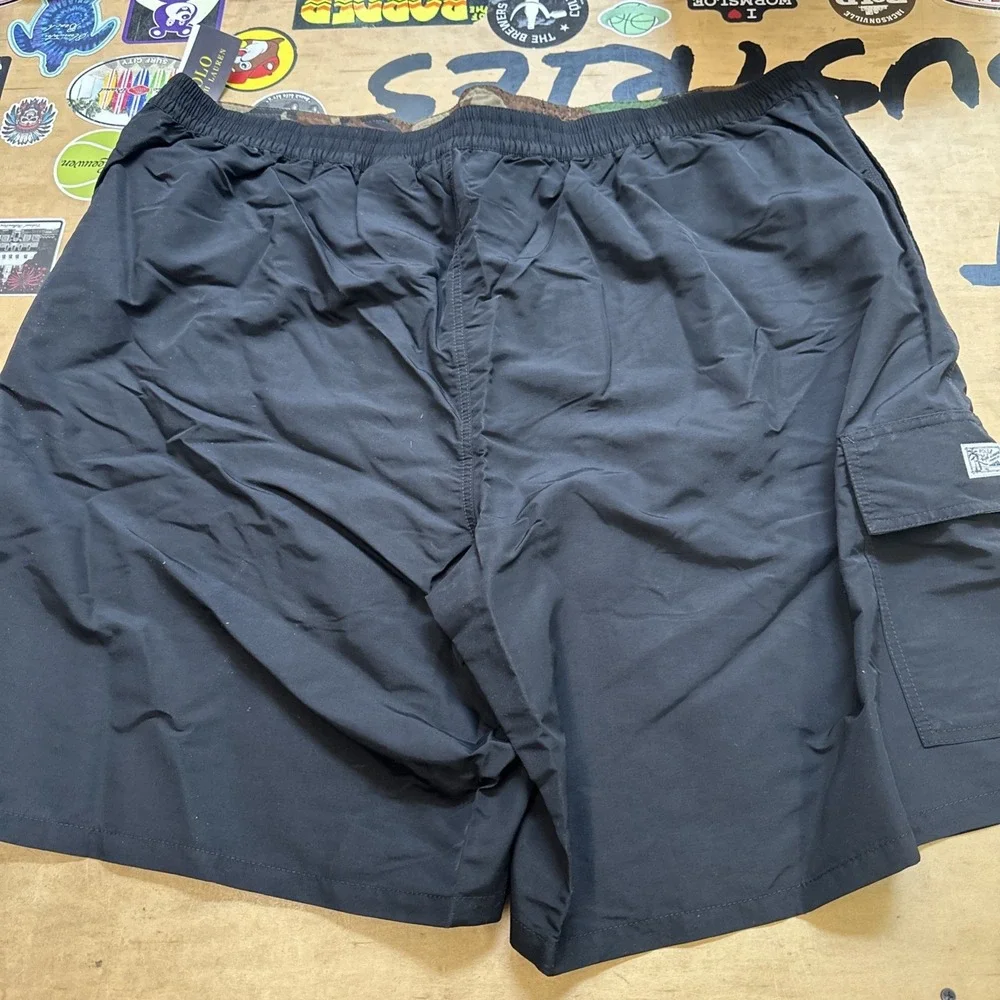Polo Big & Tall‎ Black Camo Swim Board Shorts Size 4LT NWT MSRP $79